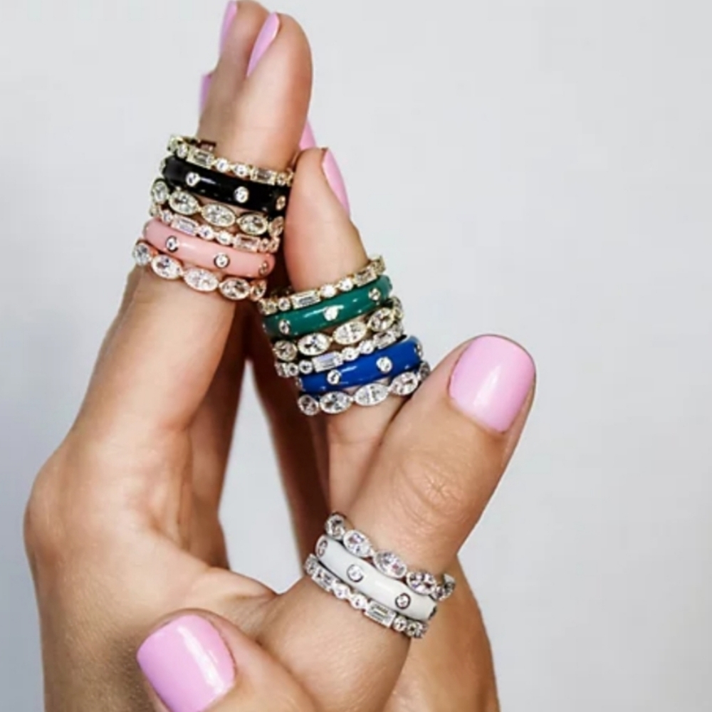 FEARLESS Set of 3 Affirmation Stackable Rings - Picture 2 of 7